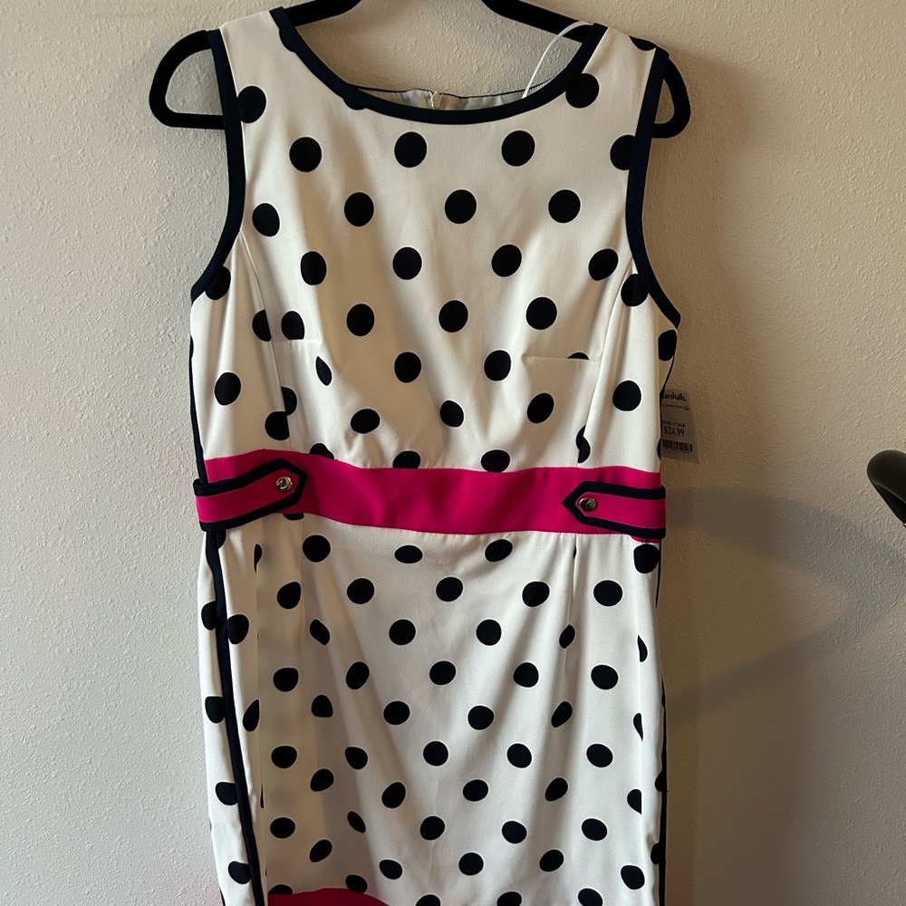 AGB Black and White Sheath Mini Dress Sleeveless